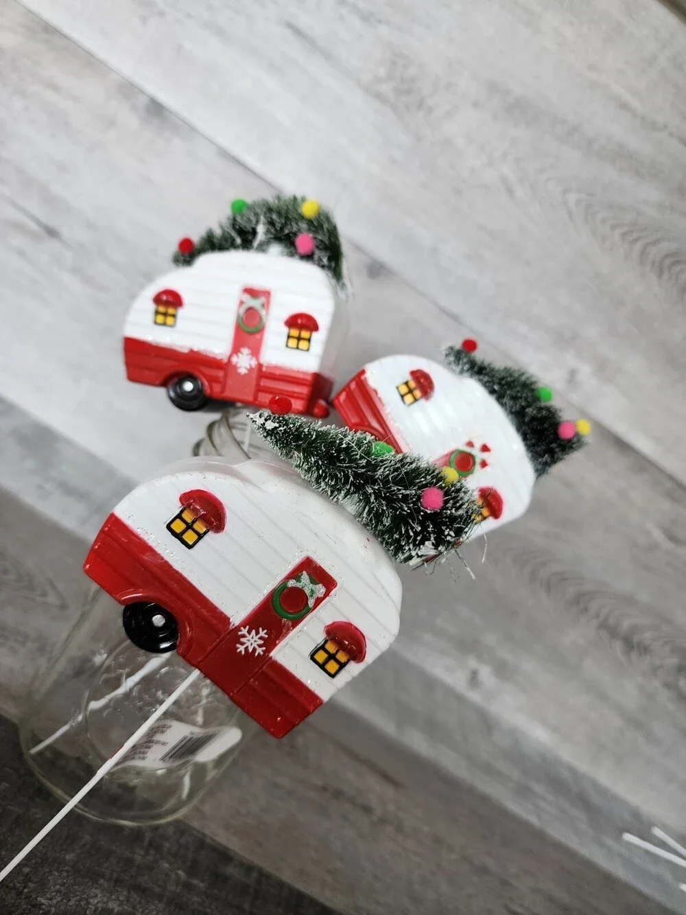 Camper w Tree RV Ashland Christmas Pick Tree Wreath Filler DIY Crafts NEW Lot 3